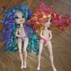 Rainbow High Laurel And Holly Twin Dolls Devious 2020 Doll Lot Of 2